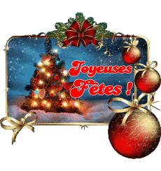 Nachrichten Französisch Joyeuses Fêtes (Noël) Serie 09 