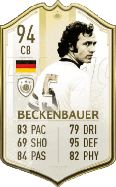 Multimedia Vídeo Juegos F I F A - Jugadores  cartas Alemania Franz Beckenbauer 