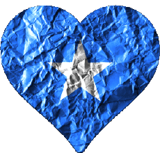 Drapeaux Afrique Somalie Coeur 