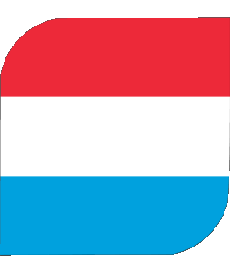 Bandiere Europa Lussemburgo Quadrato 