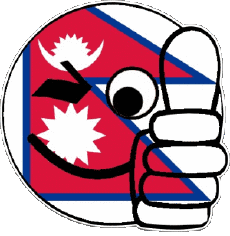 Banderas Asia Nepal Smiley - OK 