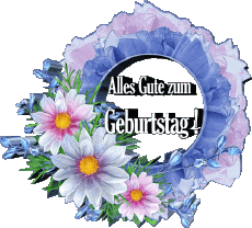 Messages German Alles Gute zum Geburtstag Blumen 020 