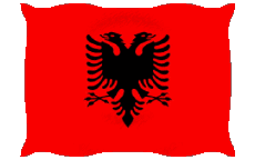 Drapeaux Europe Albanie Ondulation 