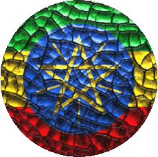 Bandiere Africa Etiopia Tondo 