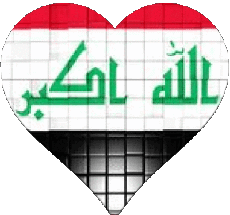 Flags Asia Iraq Heart 