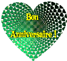 Mensajes Francés Bon Anniversaire Coeur 010 