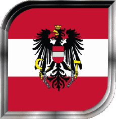 Bandiere Europa Austria Quadrato 