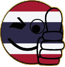 Drapeaux Asie Thaïlande Smiley - OK 