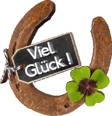 Messages German Viel Glück Transparent Background 02 