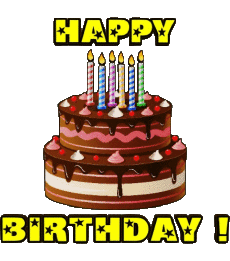 Nachrichten Englisch Happy Birthday Cakes 001 