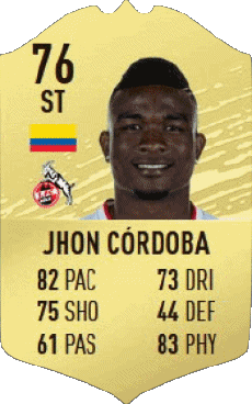 Multi Média Jeux Vidéo F I F A - Joueurs Cartes Colombie Jhon Córdoba 