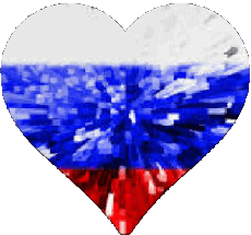 Bandiere Europa Russia Cuore 