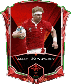 Sports Rugby - Joueurs Pays de Galles Aaron Wainwright 