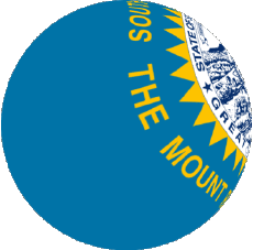 Drapeaux Amériques U.S.A - Etats Dakota du Sud Sphere - Cube 