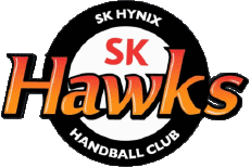 Sport Handballschläger Logo Südkorea SK Hawks 