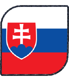 Flags Europe Slovakia Square 