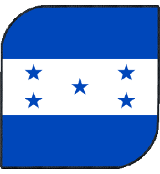 Drapeaux Amériques Honduras Carré 