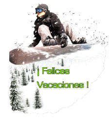 Messages Espagnol Felices Vacaciones Inverno Serie 07 