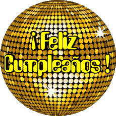 Messages Spanish Feliz Cumpleaños Abstracto - Geométrico 013 