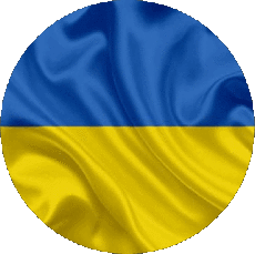 Fahnen Europa Ukraine Runde 