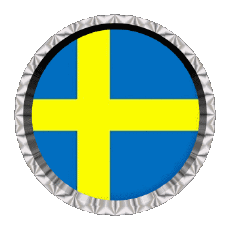 Flags Europe Sweden Round - Rings 