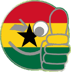 Banderas África Ghana Smiley - OK 