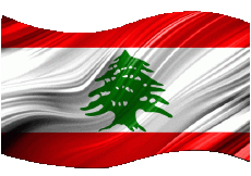 Fahnen Asien Libanon Rechteck 