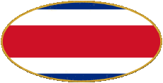 Flags America Costa Rica Oval 01 