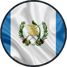 Drapeaux Amériques Guatemala Rond 