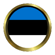 Drapeaux Europe Estonie Rond - Anneaux 