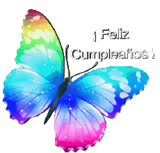 Mensajes Español Feliz Cumpleaños Mariposas 005 