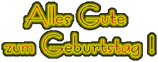 Messages German Alles Gute zum Geburtstag Fluo - Neon 001 