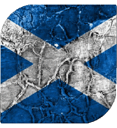 Bandiere Europa Scozia Quadrato 