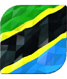 Flags Africa Tanzania Square 