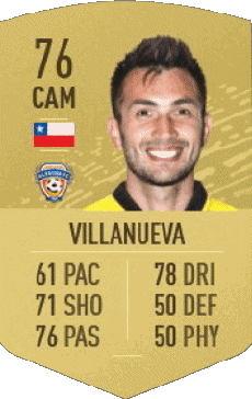 Multi Média Jeux Vidéo F I F A - Joueurs Cartes Chili Carlos Villanueva 