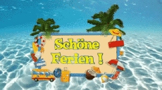Messagi Tedesco Schöne Ferien Sfondo animato 002 