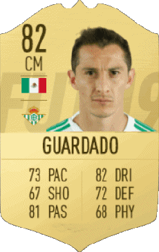 Multimedia Videospiele F I F A - Karten Spieler Mexiko Andrés Guardado 