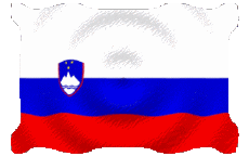 Drapeaux Europe Slovénie Ondulation 