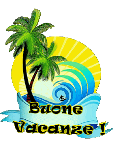 Nachrichten Italienisch Buone Vacanze Transparenter Hintergrund 25 