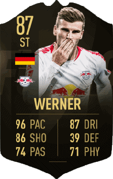 Multimedia Videospiele F I F A - Karten Spieler Deutschland Timo Werner 