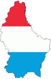 Banderas Europa Luxemburgo Mapa 