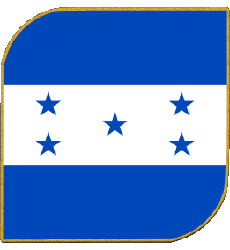 Flags America Honduras Square 