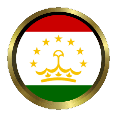 Fahnen Asien Tadschikistan Rund - Ringe 