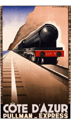 Umorismo -  Fun Poster retrò - Luoghi France Cote d Azur 