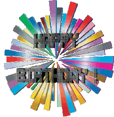 Nachrichten Englisch Happy Birthday Abstract - Geometric Transparenter Hintergrund 007 