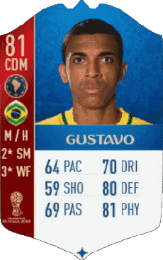 Multimedia Vídeo Juegos F I F A - Jugadores  cartas Brasil Luiz Gustavo Dias 