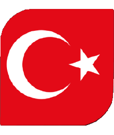 Drapeaux Asie Turquie Carré 