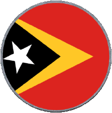 Fahnen Asien Osttimor Runde 