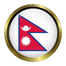 Flags Asia Nepal Round - Rings 