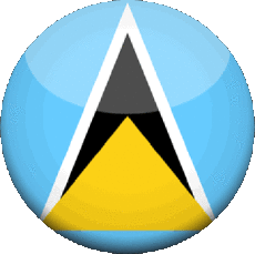 Fahnen Amerika St. Lucia Runde 